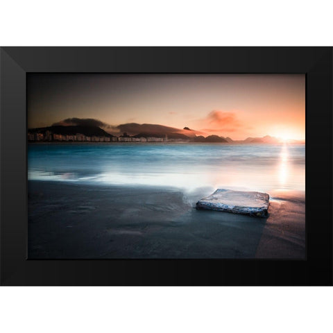 Copacabana Dreams Black Modern Wood Framed Art Print by Myers, Alfred