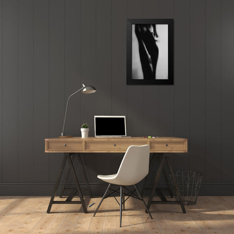 Vision Black Modern Wood Framed Art Print by Marianne