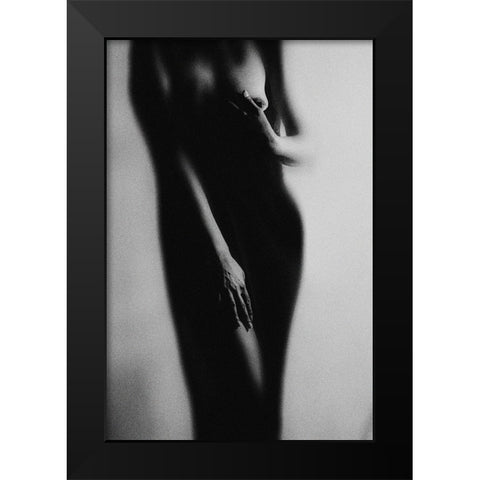 Vision Black Modern Wood Framed Art Print by Marianne