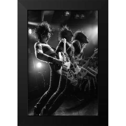 Afterimage Black Modern Wood Framed Art Print by Nakamatsu, Kenji