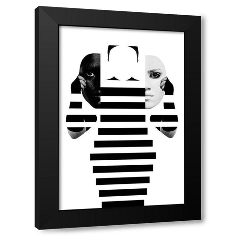 Space Black Modern Wood Framed Art Print by Behazeen