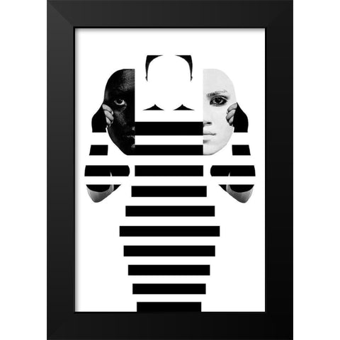 Space Black Modern Wood Framed Art Print by Behazeen