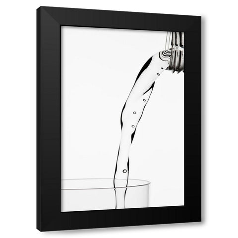 Thirsty Black Modern Wood Framed Art Print with Double Matting by Pabst, Christian