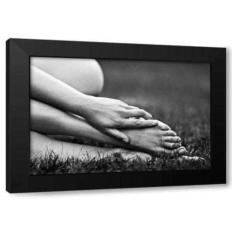Grace Black Modern Wood Framed Art Print with Double Matting by MagnusPhotos