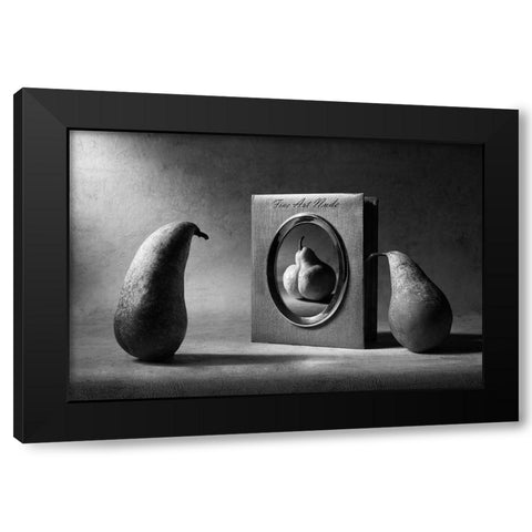 Fine Art Nude Black Modern Wood Framed Art Print with Double Matting by Ivanova, Victoria