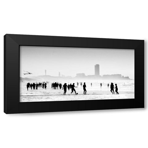 When The Sun Encounters The Mist ... Black Modern Wood Framed Art Print with Double Matting by Depaepe, Yvette