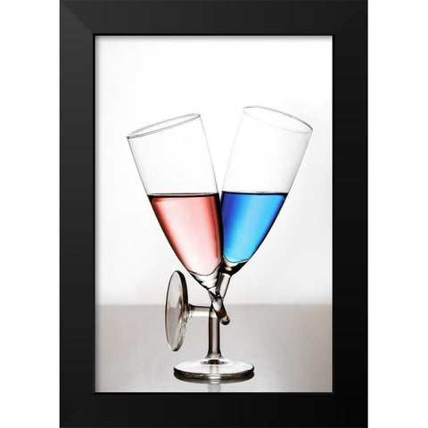 Love Black Modern Wood Framed Art Print by Lavsen, Gert