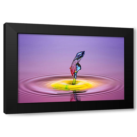 Lady Black Modern Wood Framed Art Print by Berkati, Muhammad