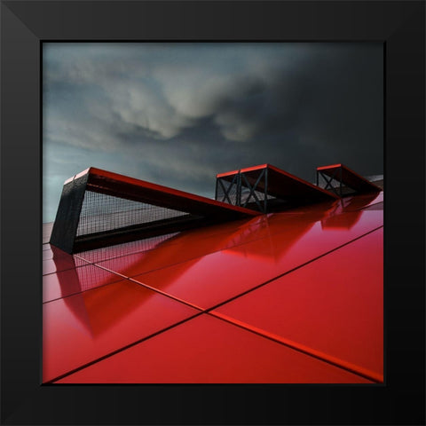 Air... In Or Out ... Black Modern Wood Framed Art Print by Claes, Gilbert