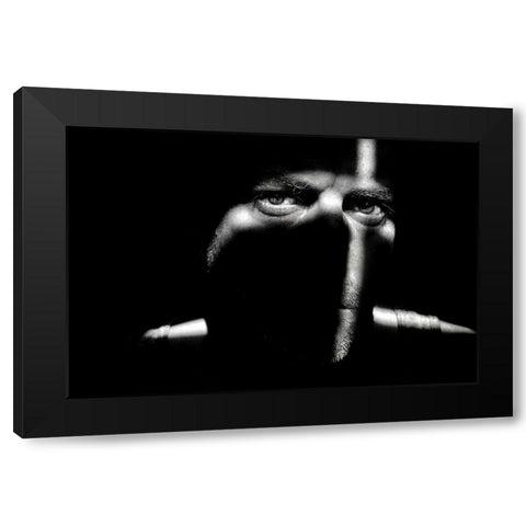 Only You Black Modern Wood Framed Art Print by Montegriffo (Nero), Claudio