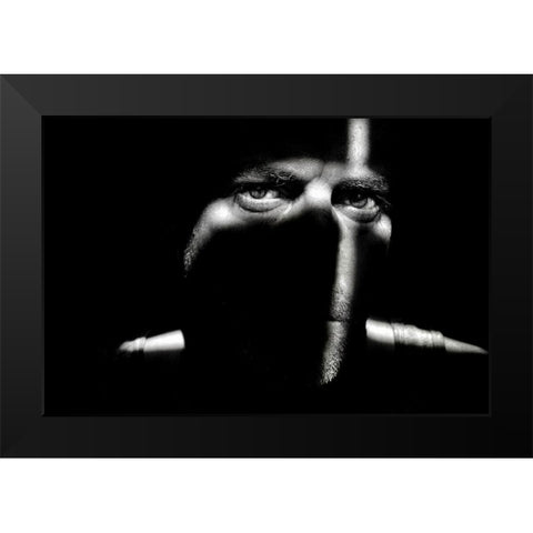 Only You Black Modern Wood Framed Art Print by Montegriffo (Nero), Claudio