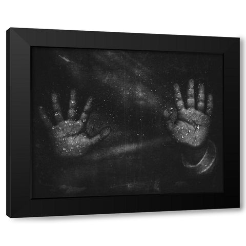 The Conundrum Black Modern Wood Framed Art Print by Jitir, Suhandi