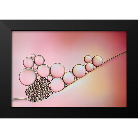 Pearlescent Pastel Black Modern Wood Framed Art Print by Westum, Heidi
