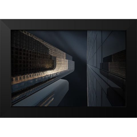 Up? What Do Has He? Black Modern Wood Framed Art Print by Guillemot, Mathilde