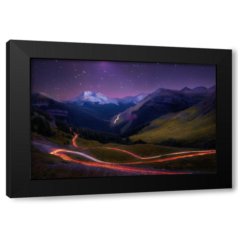 Ascendancy Black Modern Wood Framed Art Print by Franta, Taylor