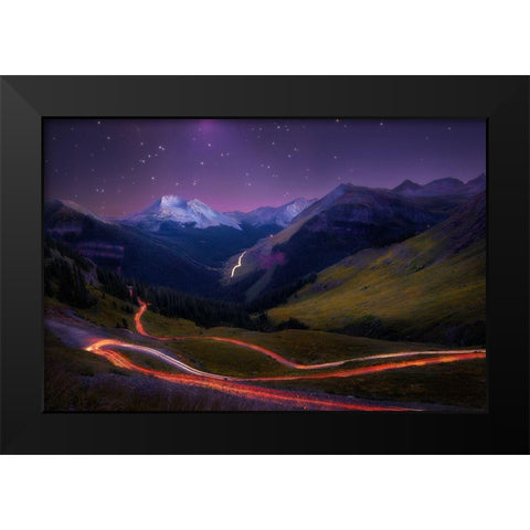 Ascendancy Black Modern Wood Framed Art Print by Franta, Taylor