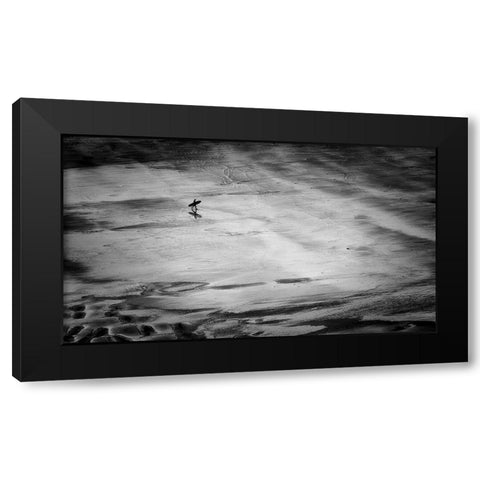 His Mistress The Sea Black Modern Wood Framed Art Print with Double Matting by Bland, Richard