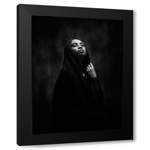 The Pieta Black Modern Wood Framed Art Print by Fadhlullah, Muhammad