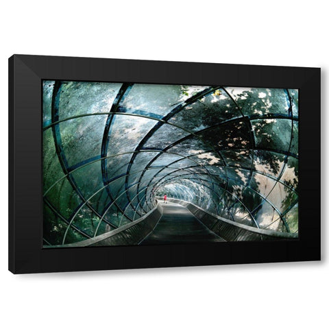 Through The Arc Black Modern Wood Framed Art Print by Dong Hee, Han