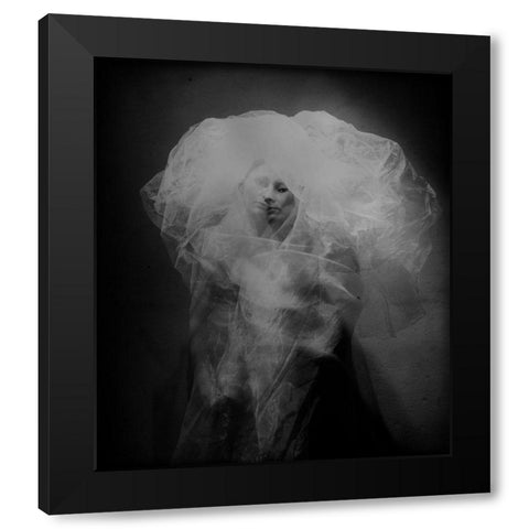 Medusa Black Modern Wood Framed Art Print by Vasiliev-Apostol, Yaroslav
