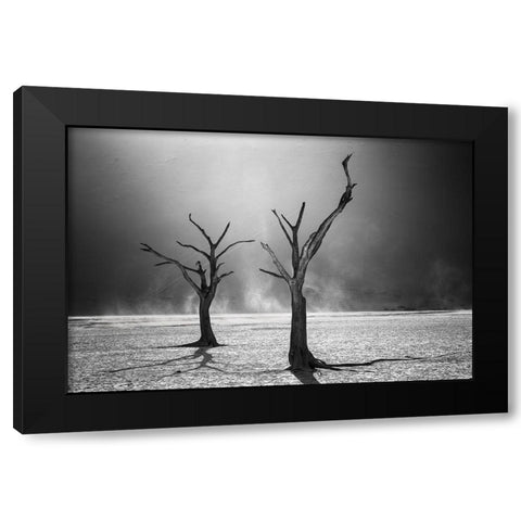 Afterlife Black Modern Wood Framed Art Print with Double Matting by Fegari