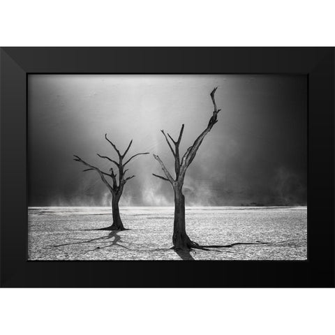 Afterlife Black Modern Wood Framed Art Print by Fegari