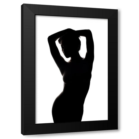 This Is Not A Black A White Black Modern Wood Framed Art Print by Amanda, Nick
