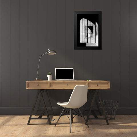 Gabbie Black Modern Wood Framed Art Print by Della Latta, Massimo