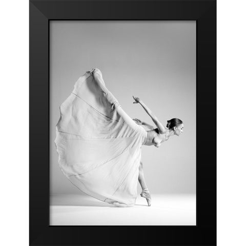 Butterfly Black Modern Wood Framed Art Print by Branicki, Arkadiusz