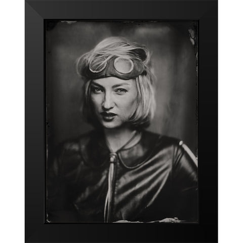 Olga, Wet Plate 18 X 24 Cm Black Modern Wood Framed Art Print by Az, Dzmitry