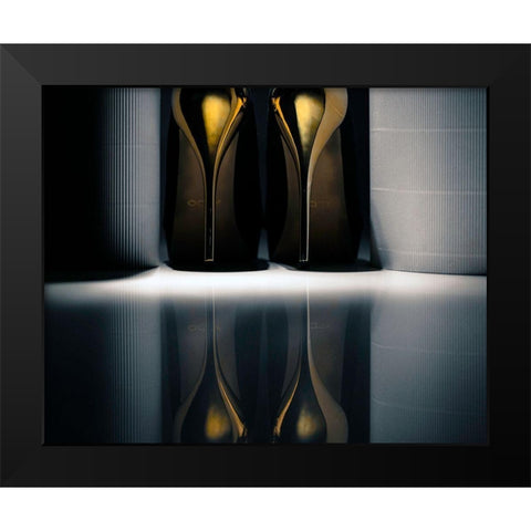 Gold Black Modern Wood Framed Art Print by Schottstaedt, Erik