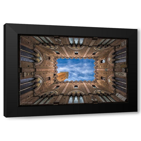 Palazzo Pubblico - Siena - Italy Black Modern Wood Framed Art Print with Double Matting by Smout Images, Frank