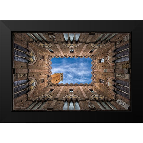 Palazzo Pubblico - Siena - Italy Black Modern Wood Framed Art Print by Smout Images, Frank
