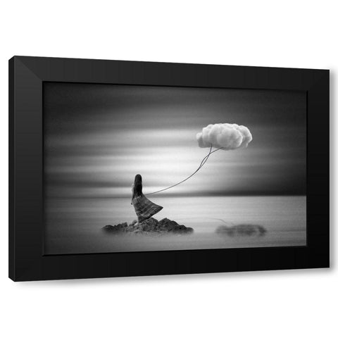 Holding On To The Past Black Modern Wood Framed Art Print by Biwit, Mark