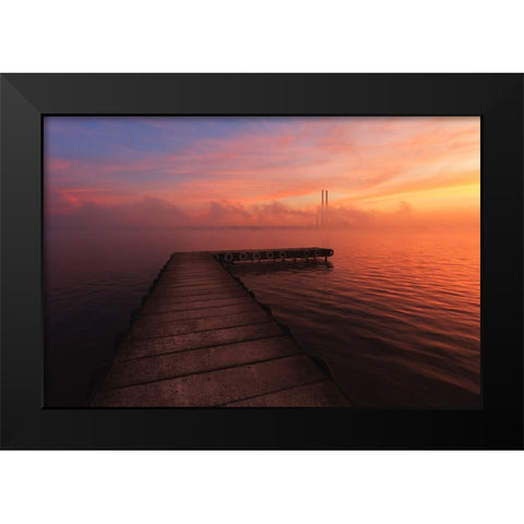 Untitled Black Modern Wood Framed Art Print by Rojek, Tomasz