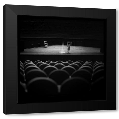 Encore Black Modern Wood Framed Art Print with Double Matting by Leberle, Matthias