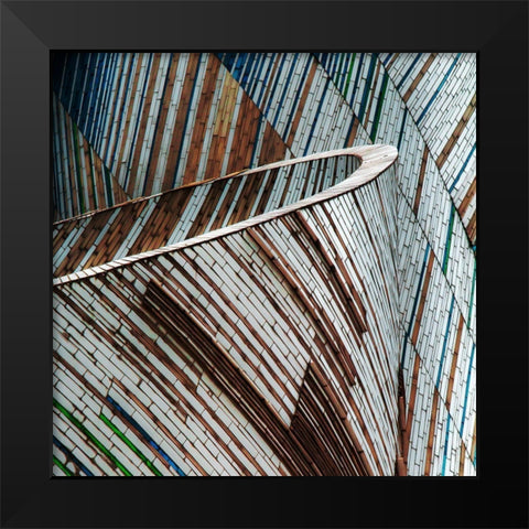 Colored Funnel Black Modern Wood Framed Art Print by Claes, Gilbert