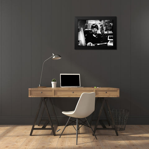 Untitled Black Modern Wood Framed Art Print by Suzuki, Tatsuo