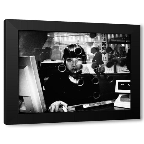 Untitled Black Modern Wood Framed Art Print by Suzuki, Tatsuo