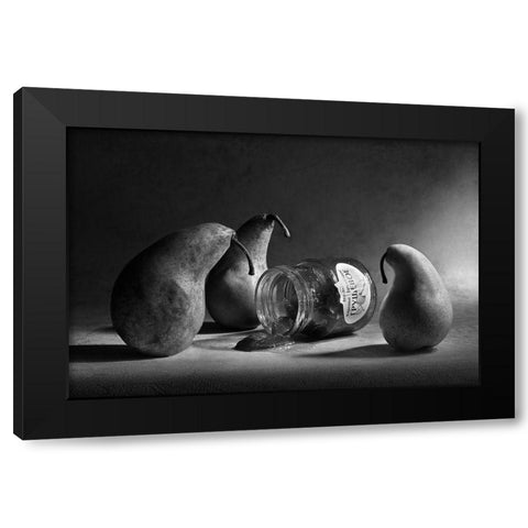 The Sad Farewell/ The 3Rd Part Of The Jam Triptych Black Modern Wood Framed Art Print by Ivanova, Victoria