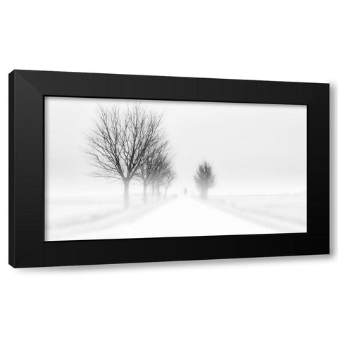 My Tiny World Black Modern Wood Framed Art Print with Double Matting by Tuinenga, Jacob