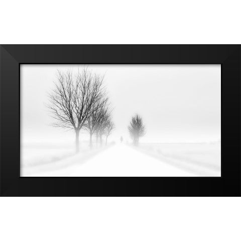 My Tiny World Black Modern Wood Framed Art Print by Tuinenga, Jacob