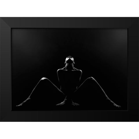Alexa Black Modern Wood Framed Art Print by Kiss, Jozef
