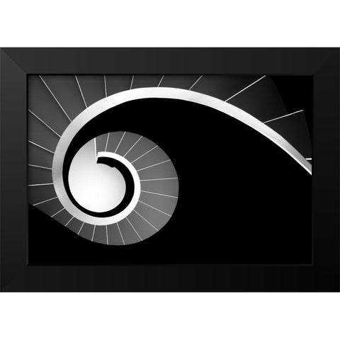 Big Jet Plane Black Modern Wood Framed Art Print by Abrantes, Paulo