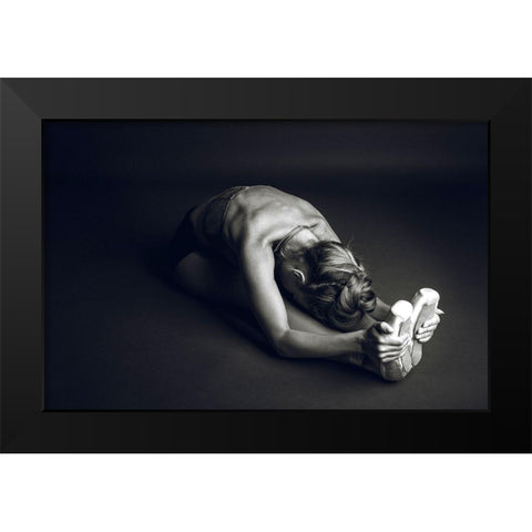 Communication Black Modern Wood Framed Art Print by Amos, Nir
