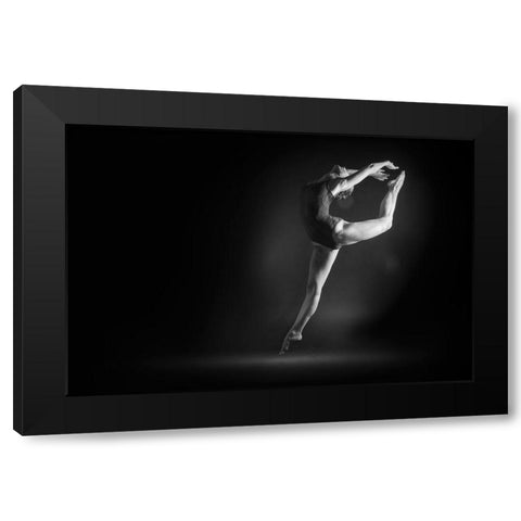 Tom Black Modern Wood Framed Art Print with Double Matting by Nissim, Elad