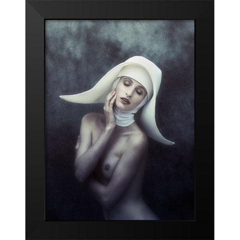 Blessings Black Modern Wood Framed Art Print by kenp