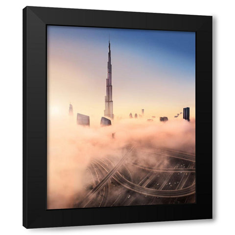 Highway To Heaven Black Modern Wood Framed Art Print with Double Matting by Prexus, Esmee