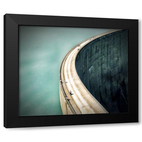 The Dam ... Black Modern Wood Framed Art Print by Cseresnjes, Anna