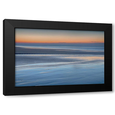 Nuance Of Blue Black Modern Wood Framed Art Print by Hullot Scalvenzi, Benjamine